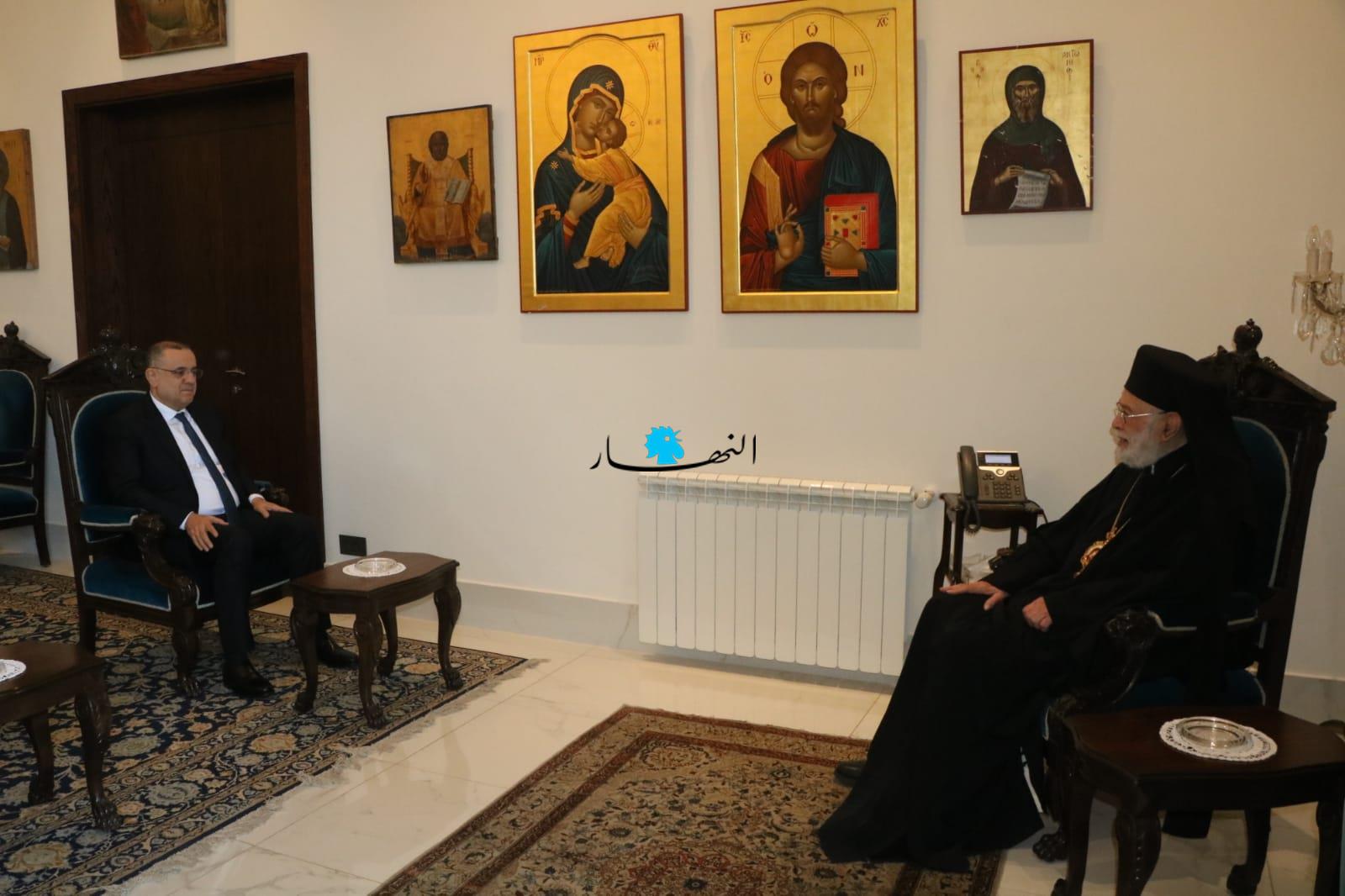 المطران الياس عوده استقبل اللواء الياس البيسري (صور)